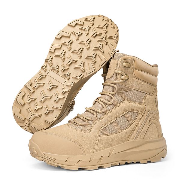 Outdoor High Top Jungle Combat Men's Boots Hiking Shoes Camping Desert Boots Combat Boots_vogvips.com