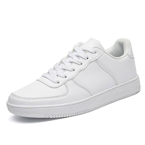 Outdoor Casual Breathable Men'S Sports Shoes,Simple Solid Color Couple Sneakers,Fashionable Soft Pu Upper, Non-Slip Rubber Thick Sole,Size 36-48_vogvips.com