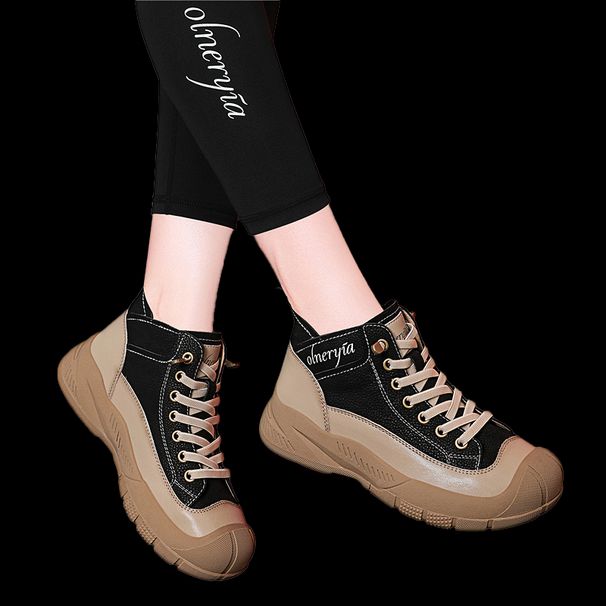 Women's Casual Sport Round-toe Lace-up Work Shoes_vogvips.com