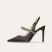 Water Diamond New Pointed Slim Heeled High Heels With A Headband And Sandals For Women S Single Shoes_vogvips.com