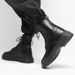 European Warm Series Martin High Top Britih Style In Mid-Top Trendy Workwear Autumn Motorcycle Summer Black Men' Cotton Shoe Leather_vogvips.com