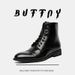 Retro Leather Bag Head Thick Sole Heightening Martin Boots Outdoor Hiking Business Leisure Martin Boots_vogvips.com