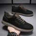 Winter 2022 New Casual Leather Versatile Sports Trendy Shoes Men's Thick-Soled White Sneakers_vogvips.com