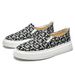 Men's Low-top Foot-fitting One-pedal Casual Board Shoes Round Head Breathable Non-slip Thick-soled Loafers_vogvips.com