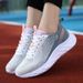 New Women's Summer Breathable Thin Mesh Sports Running Flyknit Trendy Soft Bottom Couple Casual Board Shoes_vogvips.com