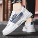 Summer Thin Hollow Sports And Leisure Mesh Small White Men's Breathable Board Lightweight Soft Sole Trendy Shoes_vogvips.com