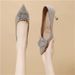 Light Luxury Gold Women's Comfortable And Non-tiring, With Rhinestone Stiletto Heels, 2026 Early Spring Single Shoes,_vogvips.com