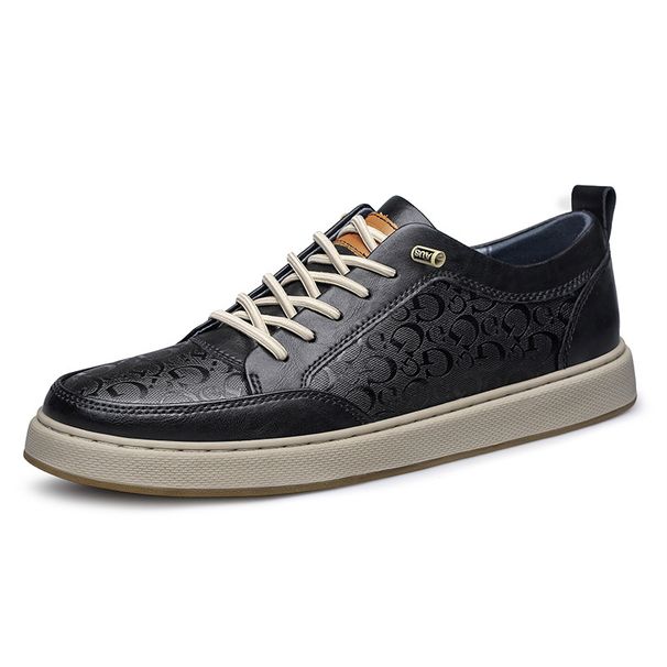 Casual Board Shoes Men's White Shoes Driving Shoes Soft-soled Sneakers_vogvips.com