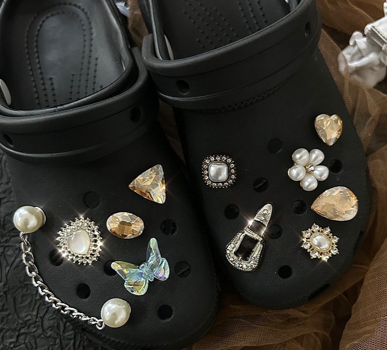 Accessory Light Color Butterfly DIY Shoe Buckle Shoe Flower Pearl_vogvips.com