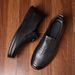 Spring New Men's Single Flat Leather Fashionable Casual Shoe Covers, Lazy One Foot Sh, Middle-aged And Elderly Dad_vogvips.com