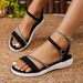 2026 New Women Sexy Summer Platform Wedges Female Shoes Fashion Buckle Strap Round Toe Solid Color Sandals_vogvips.com