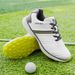 Golf Shoes Mens Professional Spikeless Leather Golf Sneakers Outdoor With Arch Support_vogvips.com