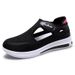 Women's Shoes Large Size Casual Shoes Flying Woven Breathable Mesh Shoes Velcro Mother Shoes Soft Sole Single Shoes_vogvips.com