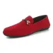 Genuine Leather Mens Loafers Zapatos De Hombre Formal Dresses Men Shoes Business Leisure Green Orange Moccasin Sneakers_vogvips.com