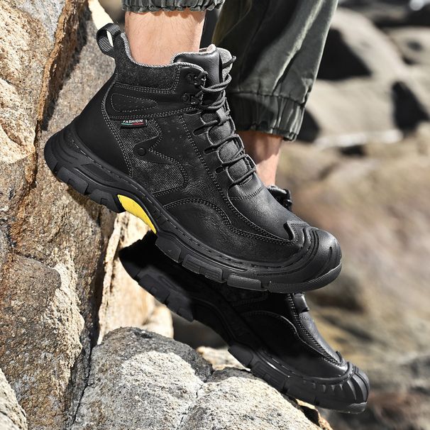 Outdoor Cross-country Mountaineering Running Shock-absorbing Hiking Shoes_vogvips.com