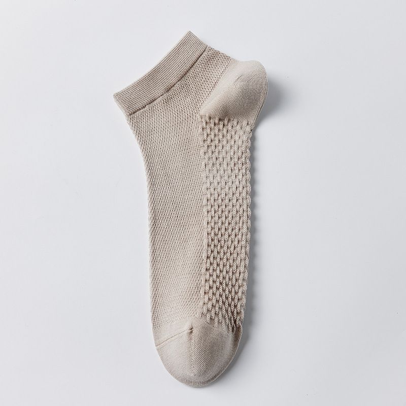 Men's Cotton Socks Pure Cotton Men's Cotton Socks Short Socks Zhuji Socks Summer Short Tube Men's Socks Antibacterial Deodorant Mesh Sweat Absorbing_vogvips.com