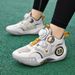 Boys' Sneakers Sports Rotating Buckle Youth Breathable Mesh Shock Absorption Children's Basketball Shoes Students_vogvips.com