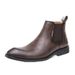 European Warm Series 2025 Autumn Winter New British Style Shoes Polished Color Men's Large Size Short Boots_vogvips.com