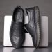 2024 Spring New Breathable Men's Leather Surface Soft Sole Daily Slip-On Driving Casual Shoes_vogvips.com