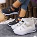 Women's Foreign Trade Sandals, Hollow-out Roman-style Leather Summer Breathable Shoes With Internal Height-increasing_vogvips.com