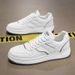 Spring New Breathable Little White Men's Fashion Versatile Thick Sole Sports Casual Board Shoes_vogvips.com
