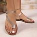 Foreign Trade Plus-size Shoes 2026 Spring-summer New European And American Style Cross-border Women's Slip-on Buckle_vogvips.com