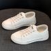 Cowhide Leather, Two Pairs Of White Shoes For Women, One Foot For Students, Versatile Casual Shoes_vogvips.com