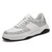 Platform Couple Board Shoes First Layer Cowhide Casual Board Shoes Men's Genuine Leather Black And White White Shoes Boys_vogvips.com