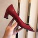 RENYOUVIWIOR Buckle Single Thick Mid Heel Flat Square Toe Shallow Mouth Women's Wedding Shoes Commuter High Heels_vogvips.com
