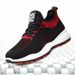 Men's Casual Sports Shoes Spring 2023 Korean Style Fashion Mesh Flyknit Running Hollow out Design_vogvips.com
