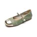 French Flat-soled Single Shoes Women's Spring And Summer Word With Mary Jane Shoes Shallow Mouth Soft-soled Egg Roll Shoes_vogvips.com
