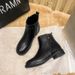 Flat Short Large 41-43 Autumn Winter Plush Martin Small Size 33 Single Genuine Leather Snow Boots Women's Shoes_vogvips.com