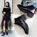 ShoeVault 2022 Short Low Heel Martin Boots Autumn Winter New Fashion Small Leather Round Toe Women's Shoes Manufacturer_vogvips.com