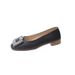 Flat, Shallow, Square-toed Slip-on Shoes, 2025 New Fashion Casual Style, Comfortable For The Feet, Leather, Soft Sole,_vogvips.com