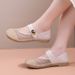 Hollow-out Slippers 2026 Spring-summer New Vintage Slip-on Flat Mesh Sandals Breathable Closed-toe Half-slippers For_vogvips.com