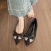 Pointed Single Shoes Women's Flat Bottom Shallow Mouth Temperament Versatile Soft Sole Ladyshoes_vogvips.com