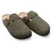 Kidmi Classic Genuine Suede Clogs Summer Men Beach Sandals Soft Nonslip Cork Slippers With Arch Support Slide_vogvips.com