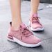 Women's Sports Trendy Single Soft-soled Comfortable Running Breathable Fly-knit Mesh Shoes, Versatile And Lightweight_vogvips.com