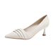High Heels Stiletto Professional Work Soft Leather Commuting Wrinkled Single Shoes Women Pointed Toe Mary Jane Black New_vogvips.com