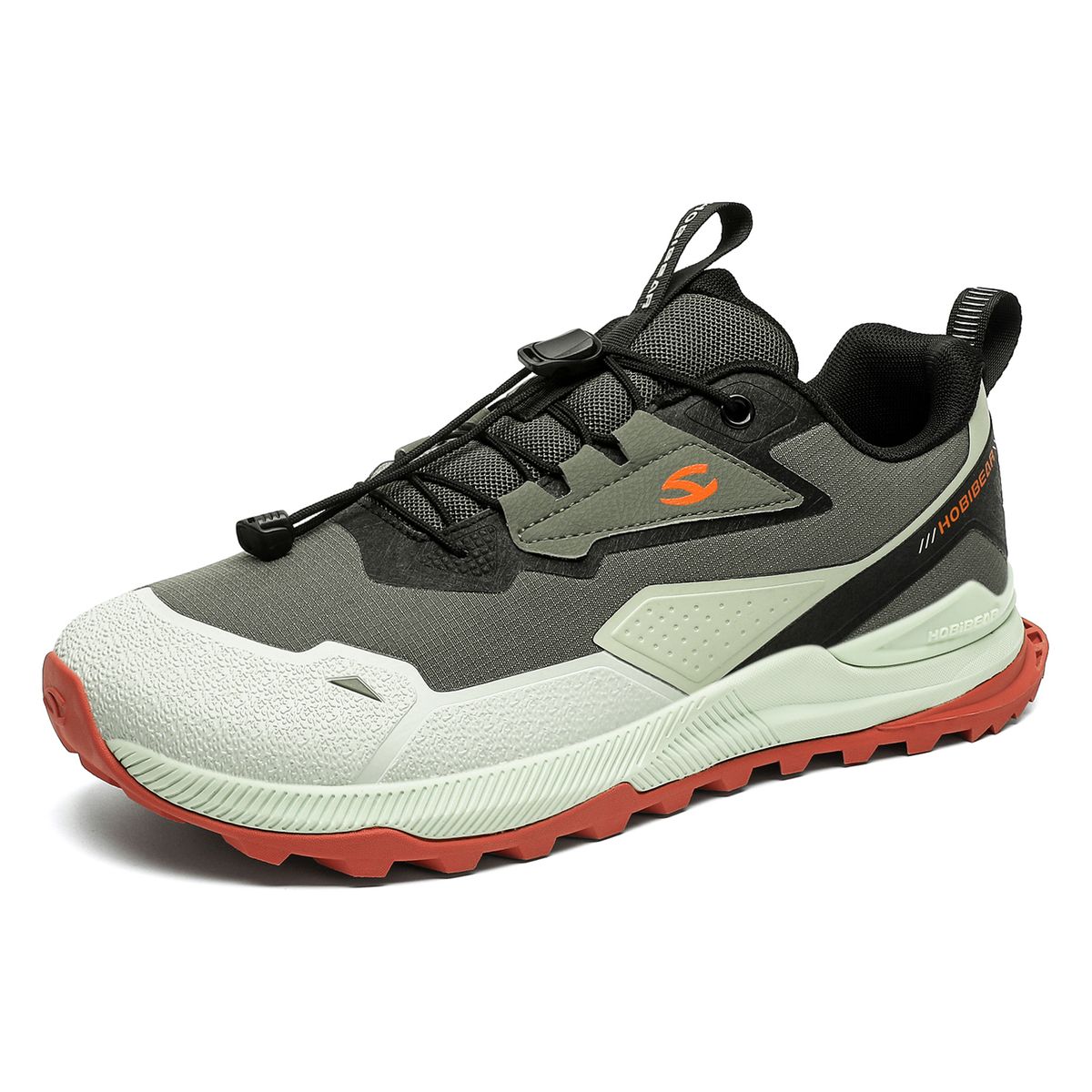 HOBIBEAR Hiking Walking For Men Women Elastic Band Non Slip Sneakers Comfortable Outdoor Travel Running Shoes_vogvips.com