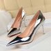P9 European And American Style Fashion Metal Heel High Heels Women's Shoes High Heel Shallow Mouth Pointy Toe Sexy Nightclub Slimming Shoes_vogvips.com