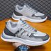 Men's Shoes With Mesh Upper, Trendy Flying Woven Sports Shoes, Fashionable Outdoor Running Shoes, Breathable Casual Shoes_vogvips.com
