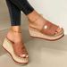 Summer And Plus Size Women's Slippers With Wedge Open Back, Platform_vogvips.com