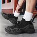 2025 Summer Textile Mesh Shoes Breathable, Lightweight, Legged, Thick Soled Sports Shoes Outdoor Casual Dad Shoes Men_vogvips.com