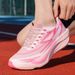 Running Shoes Sneaker Couple Mesh Professional Campus Student Size36-45 Comfortable Jogging Pink Green Black_vogvips.com