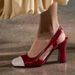 Women's Chunky Heel Sandals Square Toe Color Block High Heel Summer New Style Versatile Fashion Shoes Closed Toe_vogvips.com