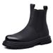 European Warm Series Men 2025 Autumn Winter Mid-top British Style Chimney Warm Snow Black Fleece Martin Boots Trendy_vogvips.com