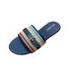 Women's Plus Size Foreign Trade, 2025 Summer New Style, Open-Toe Flat Sandals With Color Block Design For Outdoor Beach_vogvips.com