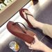 Thick-soled Women's Summer Fashion Beach Flip-flops, Korean Black Mid-high Wedge Heel Slip-resistant Sandals_vogvips.com