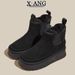 Winter New Genuine Leather Fur Integrated Snow For Women Thick Sole Non-Slip Fleece Lined Thickened Warm Northeast_vogvips.com